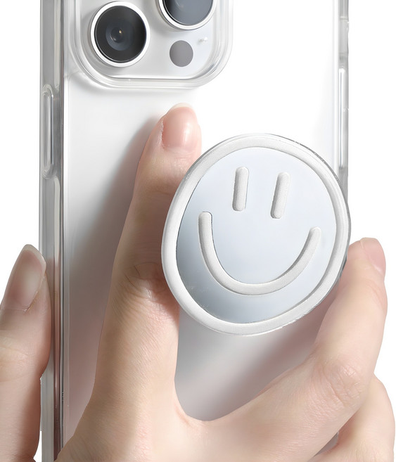 누아트 미러 그립 스마트톡, 스마일 화이트, 1개