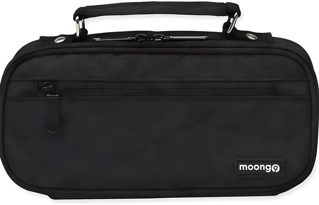 뭉구 손잡이 펜파우치, 블랙, 1개