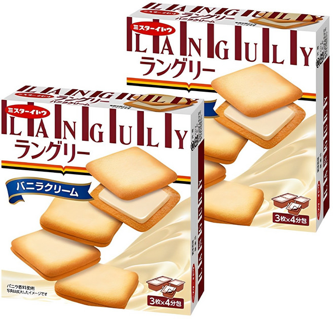 랑그리 바닐라향 크림 샌드, 132g, 2개