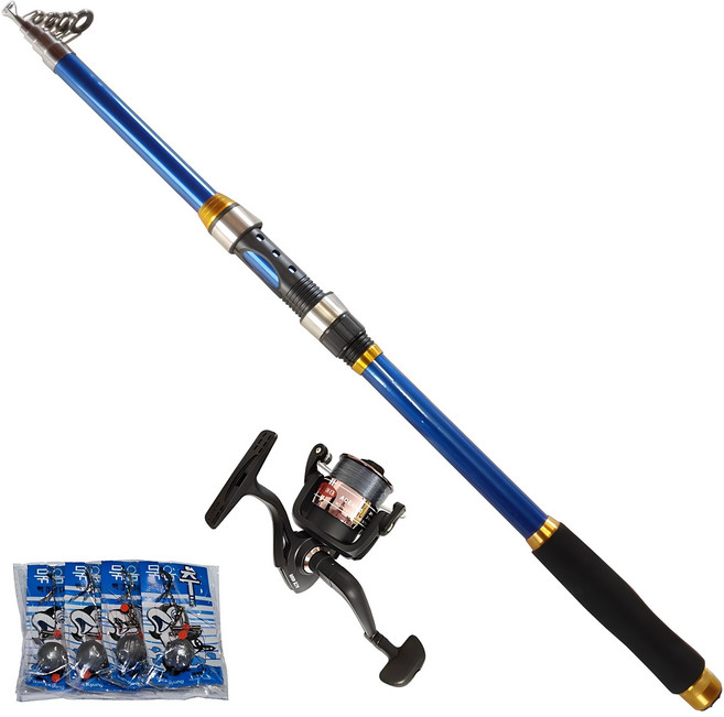 히트몬스터 청월 갯바위 방파제 원투낚시대 세트, 혼합색상