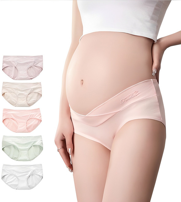 여성용 W 레터링 임부 팬티 5종 세트