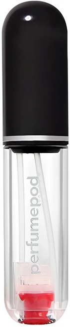 트라발로 퍼퓸팟 퓨어 펌핑식 충전 휴대용 향수공병 5ml, 블랙, 1개 - 쿠팡