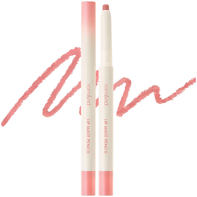 [비건뷰티] 롬앤 립 메이트 펜슬 0.5g, 02 더비 핑크, 1개