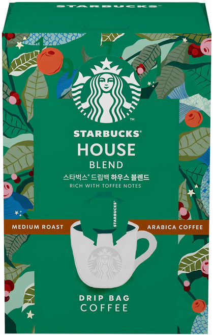 스타벅스 드립백 하우스 블렌드, 9g, 5개입, 1개