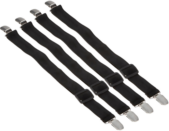 코멧 홈 침대시트 고정 집게, 블랙, 4개