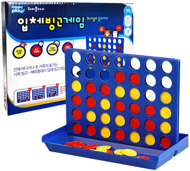해피플레이 입체 빙고 게임, 혼합색상, 1개