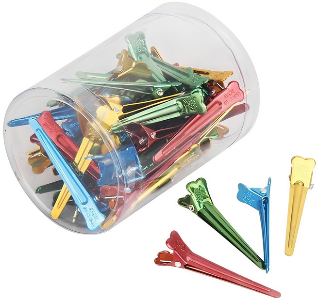 블루무역 핀컬용 헤어클립, 혼합색상, 1세트