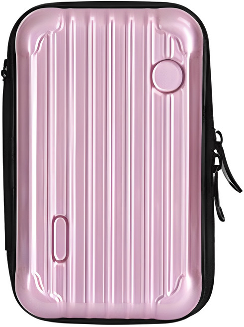 제이팀 프리미엄 미니 캐리어 파우치, 연핑크, 1개