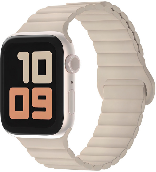 SKY 팔레트 스마트워치 마그네틱 실리콘 스트랩, 샌드 베이지, 1개