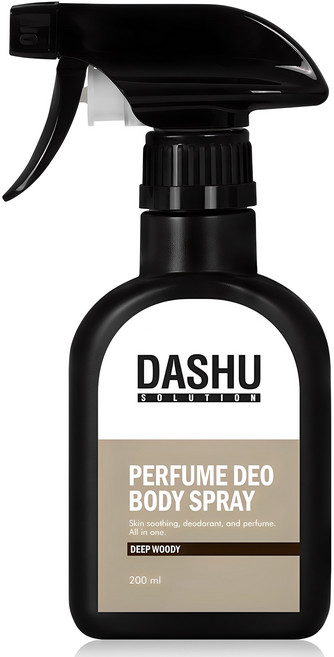 다슈 솔루션 퍼퓸 데오드란트 바디스프레이 딥 우디향, 200ml, 1개