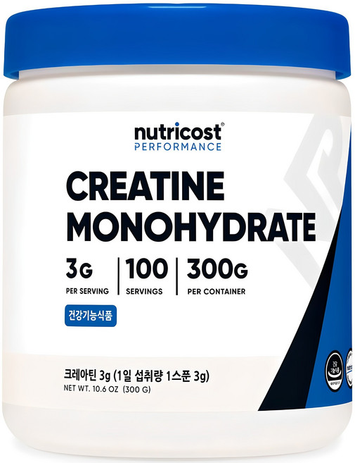 뉴트리코스트 정품 크레아틴 분말, 300g, 1개