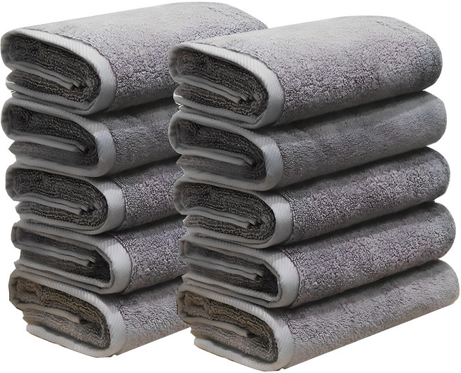 송월타월 내츄럴코지 호텔수건 150g 30수 면사, 진회색, 10개