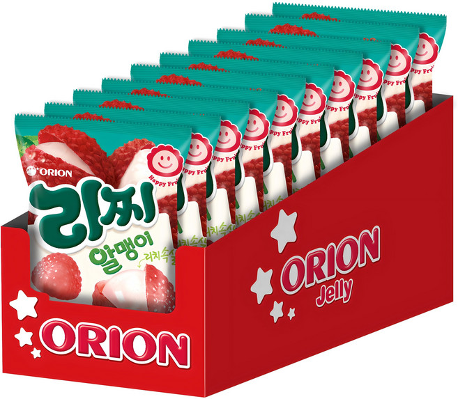 오리온 리찌알맹이 젤리, 10개, 67g
