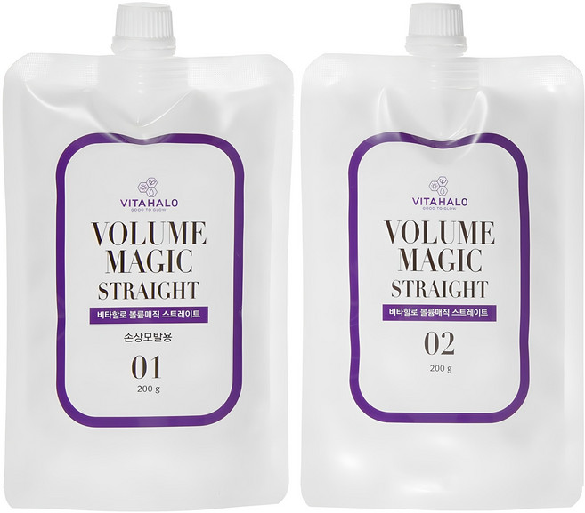 비타할로 볼륨매직 스트레이트 1제 200g+ 2제 200g, 1개