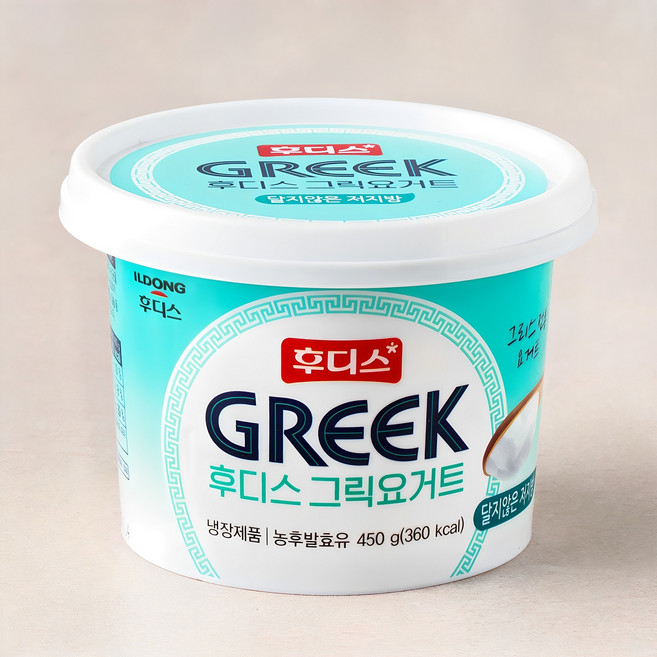후디스그릭요거트 달지않은 저지방, 450g, 1개