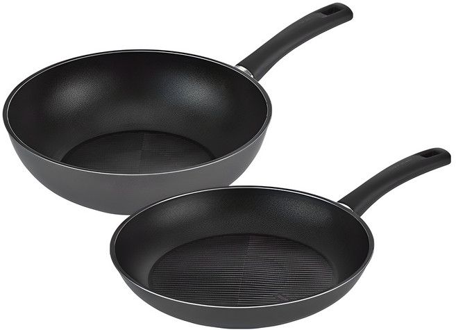 해피콜 인덕션 몬드 다이아몬드 후라이팬 2종 세트, 블루블랙, 프라이팬 28cm + 궁중팬 28cm, 1세트