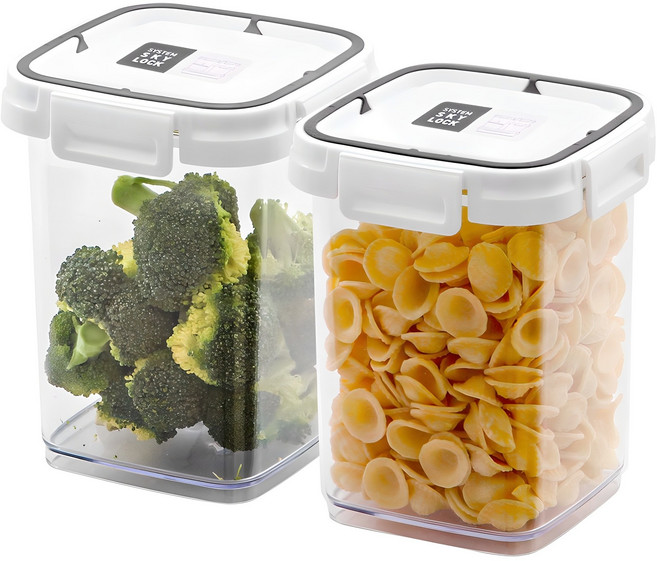 수납이야기 스카이락 정사각형 3호, 2개, 1L