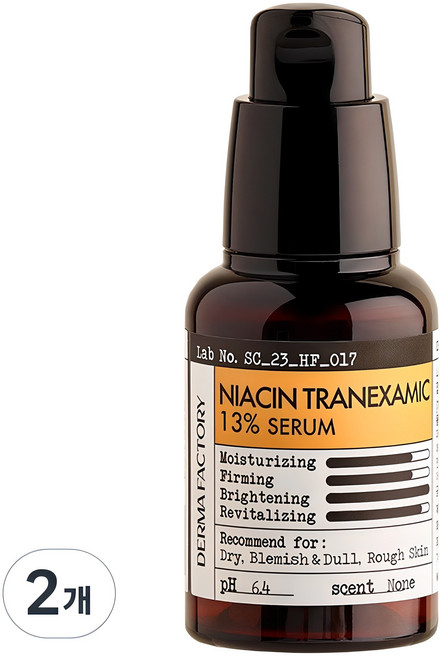 더마팩토리 나이아신 트라넥삼산 13% 세럼, 30ml, 2개