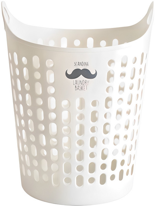 샤바스 스칸디나 트임형 세탁바구니 수염, 아이보리