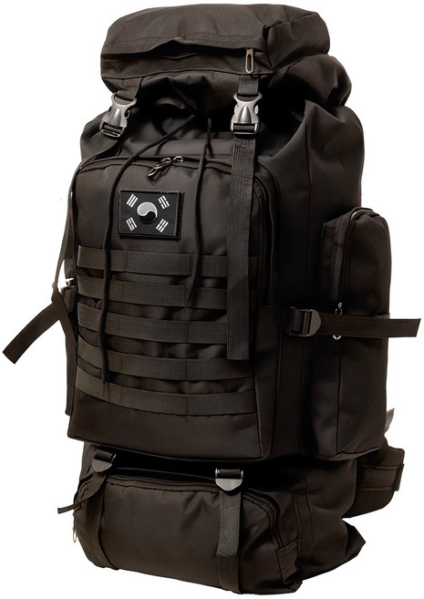 테라우드 트레블에디션 군용 캠핑 대용량 백팩 80L + 태극기 패치