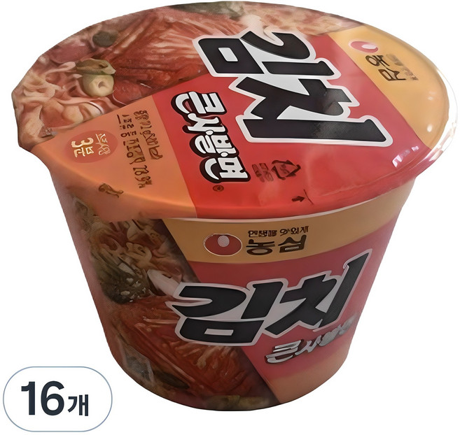 김치사발면 큰사발면 112g, 16개
