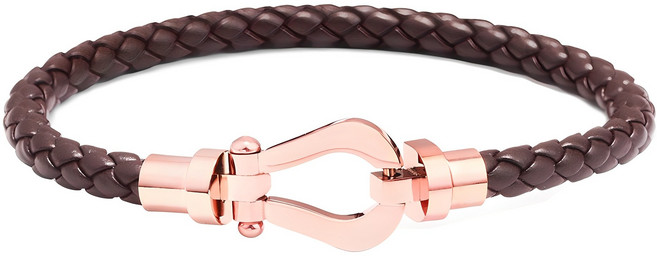 붓다베스트 여성용 행운의 말발굽 가죽 팔찌