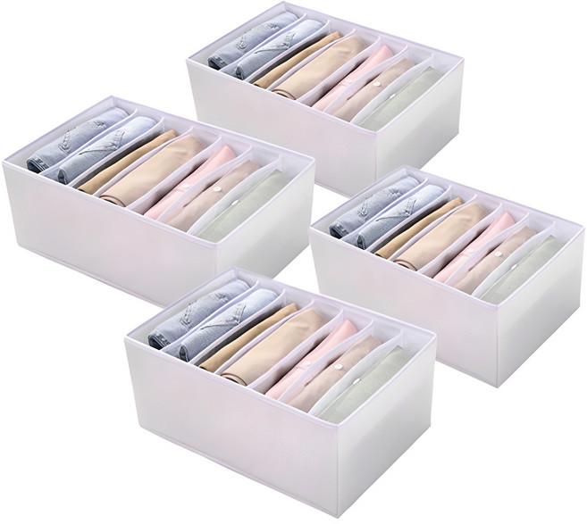 Diocell pvc 實心通風壁櫥組織者 4 件 1 套, 白色的, 4個