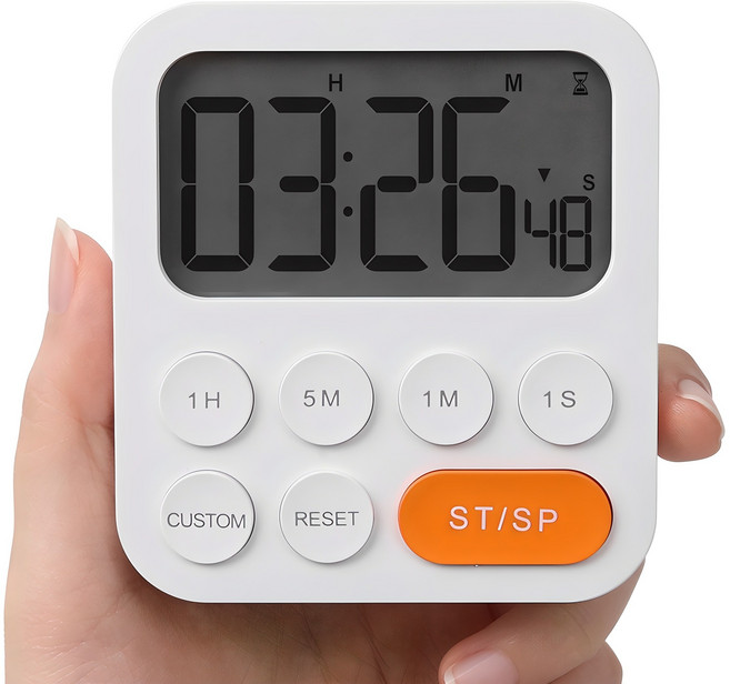 무아스 원클릭 쿠킹 타이머, 화이트, 1개