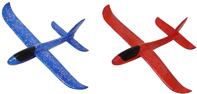 에어글라이더 작동완구 2종 세트, 빨강 + 파랑, 1세트