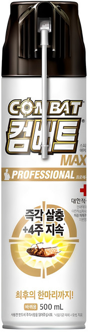 컴배트 프로페셔널 맥스 바퀴용 살충제, 500ml, 1개