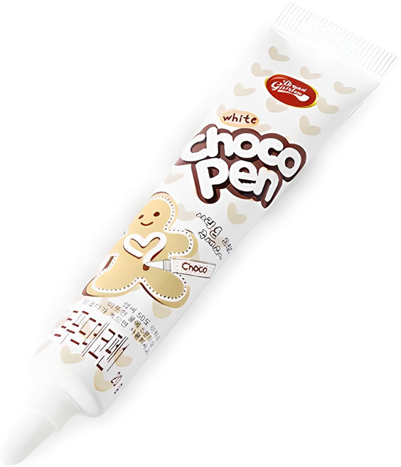 브레드가든 초코펜 화이트 푸드 데코펜, 20g, 1개