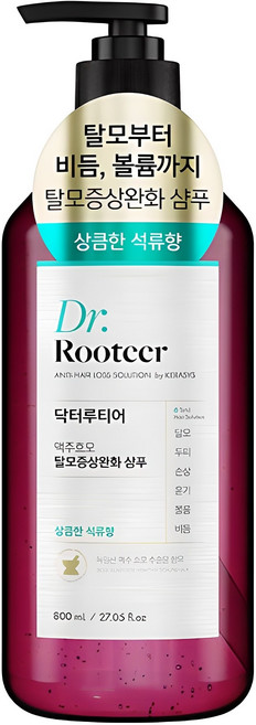 닥터루티어 맥주효모 탈모증상완화 샴푸 석류향, 800ml, 1개