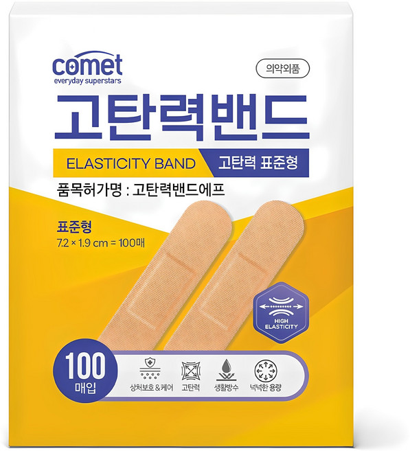 코멧 고탄력 밴드 표준형 100p, 1개