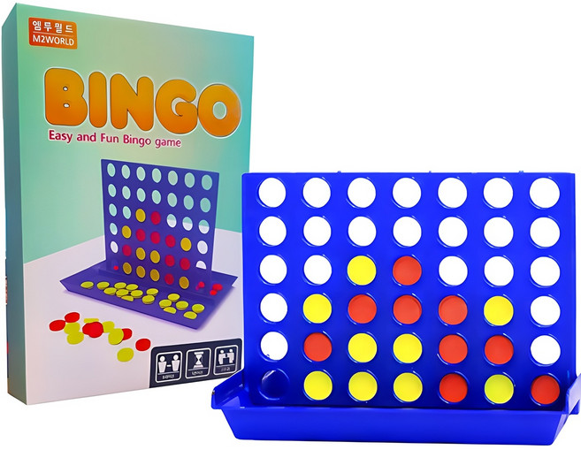 엠투월드 빙고 보드게임, 혼합 색상, 1개