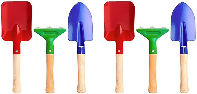 ABM 미니 칼라 모종삽 3종 세트 랜덤발송, 2세트