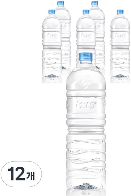 아이시스 ECO 무라벨 생수, 2L, 12개