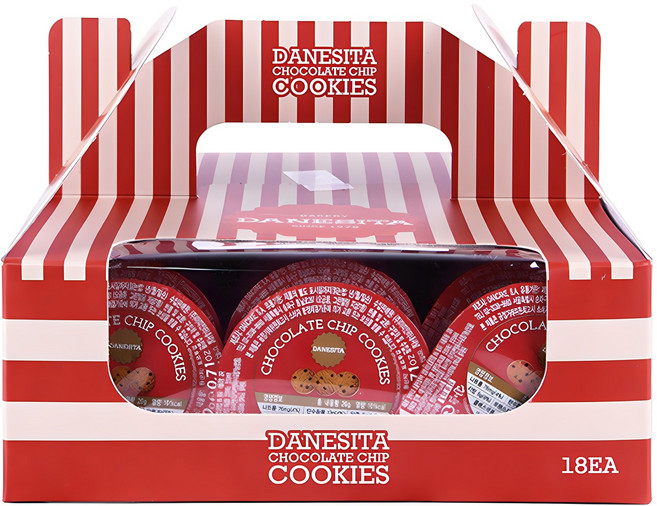 다네시타 댄케이크 초콜릿칩 쿠키 싱글서브, 360g, 1개