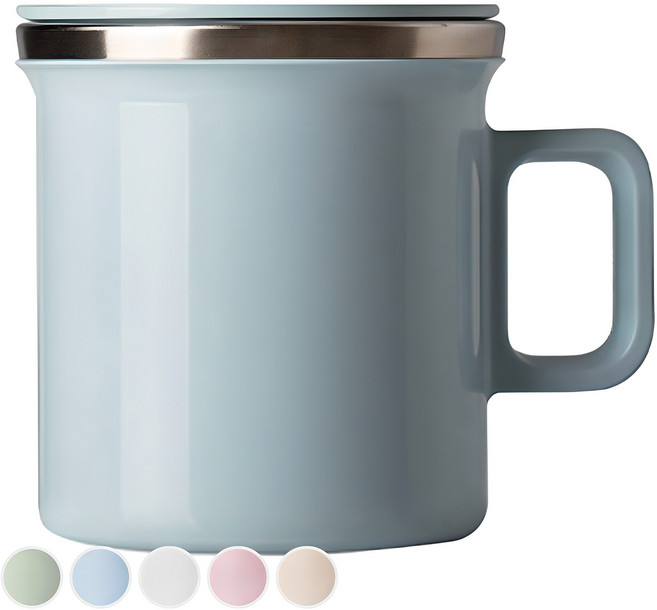 JVR 모노 스테인레스 머그컵 360ml, 블루, 1개