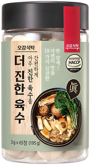 오감식탁 더 진한 육수, 195g, 1개