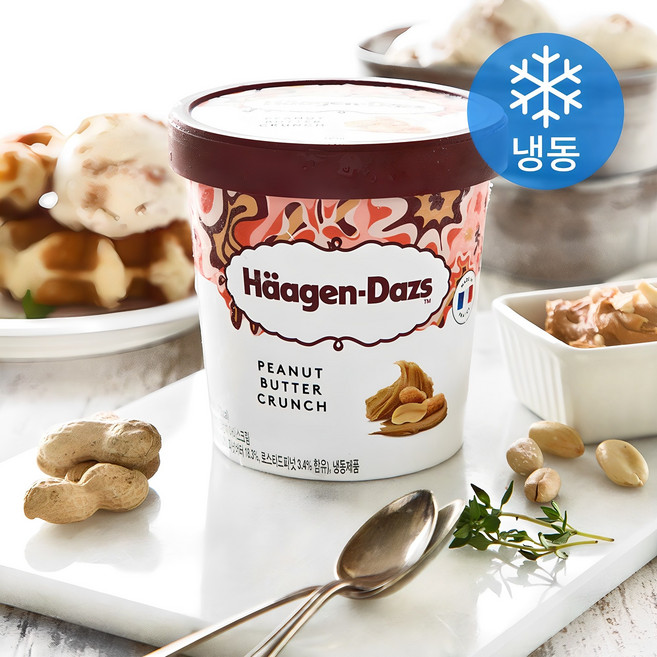 하겐다즈 파인트 피넛버터 크런치 아이스크림 (냉동), 473ml, 1개입, 1개