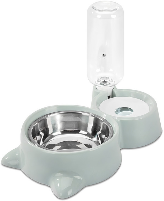 딩동펫 반려동물 아토 급수식기 2구, 올리브, 1개