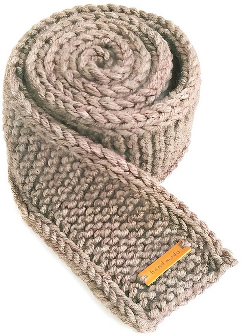 러브컨츄리 아이코드 미니 목도리 만들기 뜨개질 DIY 패키지, 1개, 연브라운