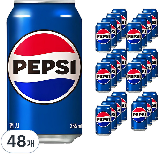 롯데칠성음료 펩시 콜라캔 업소용, 355ml, 48개