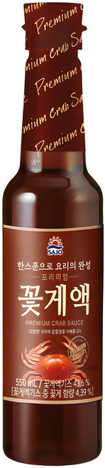 사조 프리미엄 꽃게액, 550ml, 1개