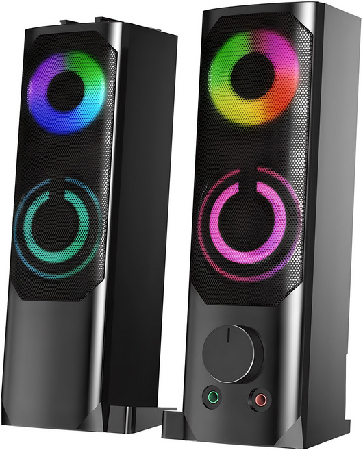 앱코 Hybrid 트랜스폼 컴퓨터 사운드바 스피커, SP200, 블랙