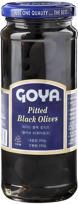 고야 피티드 블랙 올리브 절임, 350g, 1개