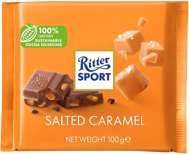 리터스포트 솔티드 카라멜 초콜릿, 100g, 1개
