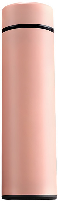 엠디디지탈 보온 보냉 온도표시 스텐 스마트 텀블러, 핑크, 500ml, 1개