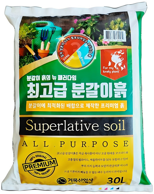 거목산업사 분갈이 흙, 1개, 30L