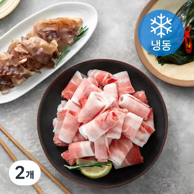 곰곰 돌돌말이 대패삼겹살 (냉동), 1kg, 2개